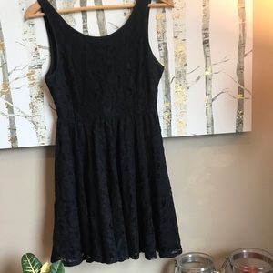 Ophelia for FC - Black Mini Lace Dress